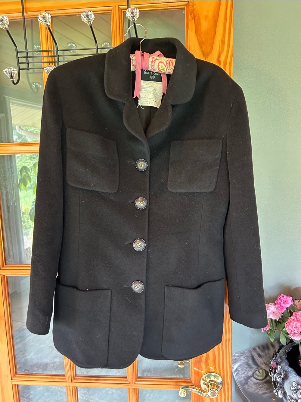 Rare 1990s Vintage Chanel 40 Cashmere Jacket